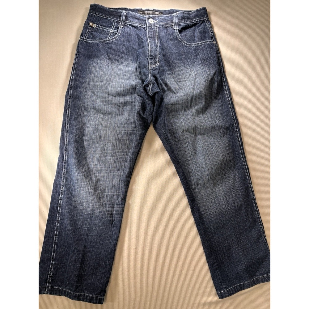 Vintage Y2K South Pole Jeans Men 36X30 Baggy Loose Fit Dark Wash Skate Grunge